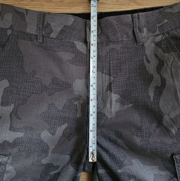 prAna Sky Canyon Jogger Pants Women’s 8 Gray Camo Zip Pockets Hiking - Picture 9 of 16